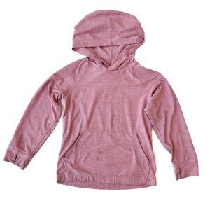 Hanna Andersson Heather Pink UV Lightweight Hoodie Size 5